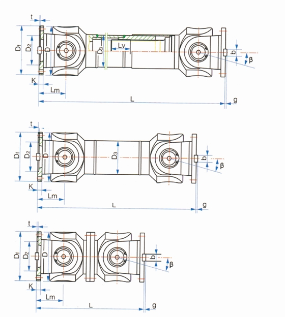 偉誠萬(wàn)向軸SWC中型萬(wàn)向軸參數表 偉誠萬(wàn)向軸SWC中型萬(wàn)向軸參數表
